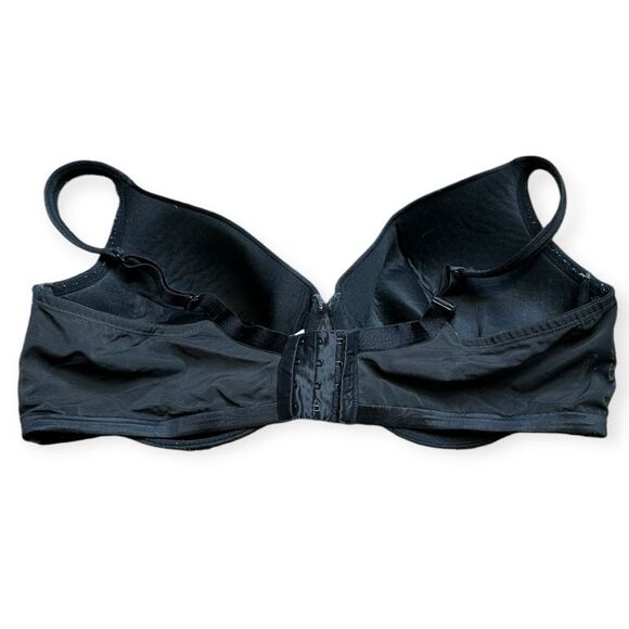 CACIQUE Women’s Black Underwire Adjustable Strap Full-Coverage Bra Size 46DD - Picture 2 of 3
